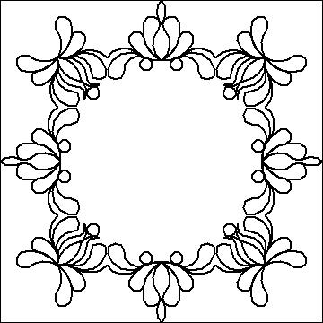 (image for) Feather and Pearl Dresden Frame-L04233*